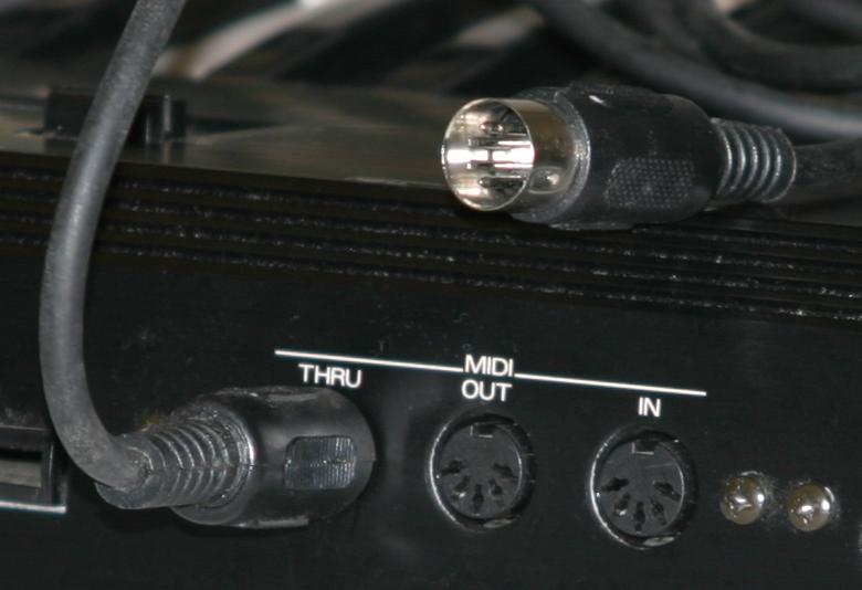 Midi ports and cable from wikimedia commons